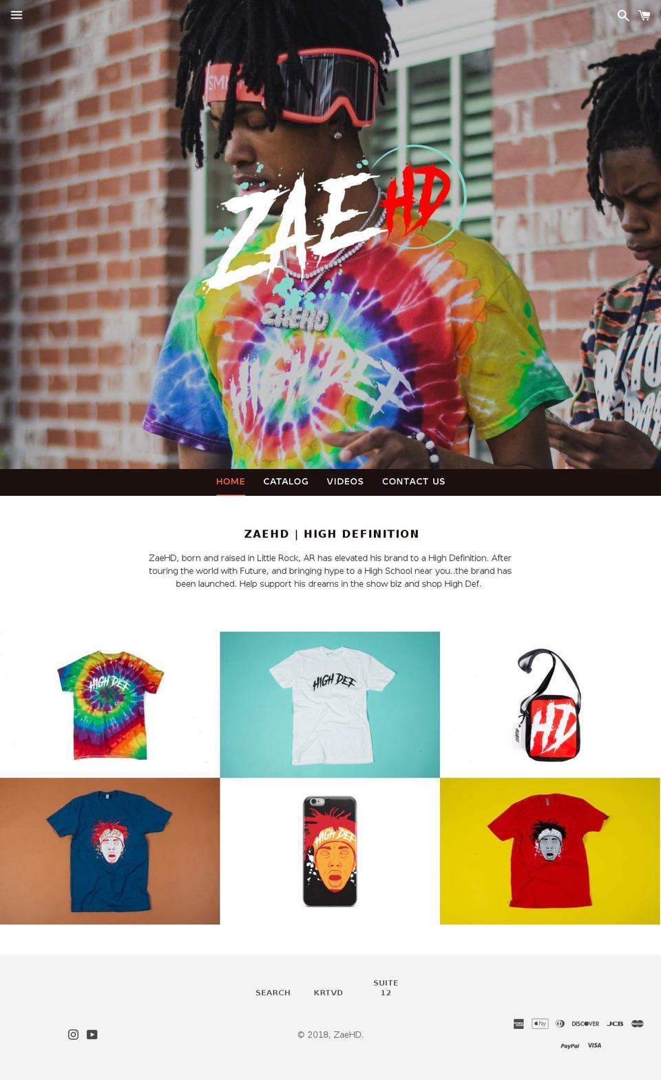 zaehd.com shopify website screenshot