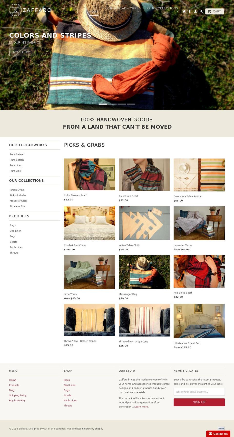 zaffaro.com — Shopify storefront screenshot