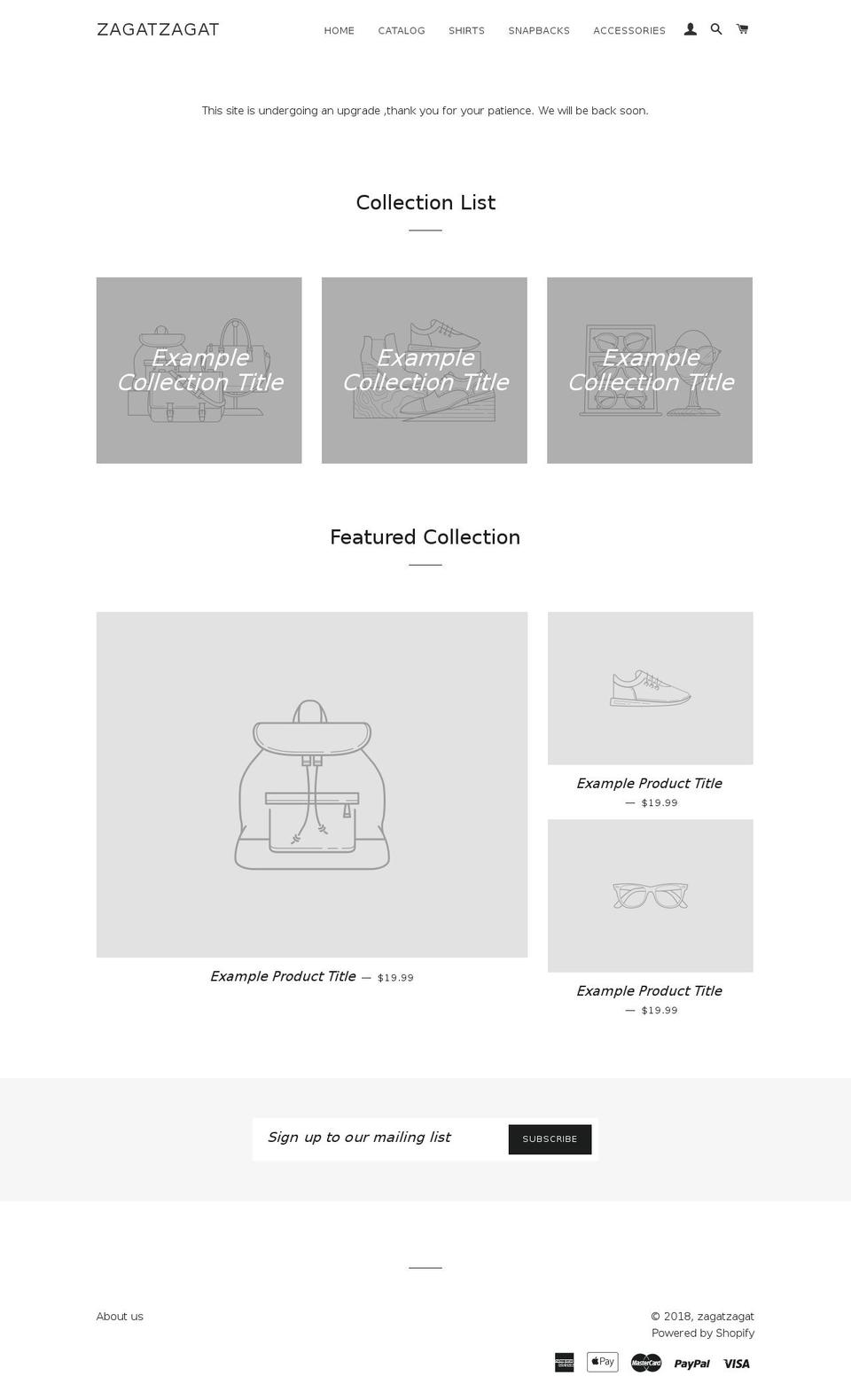 zagatzagat.com — Shopify storefront screenshot