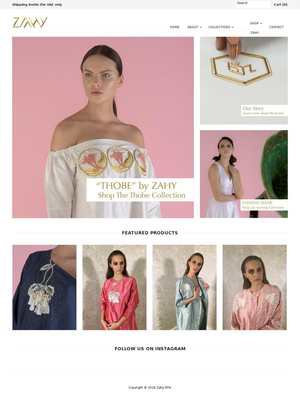 zahy-rtw.com — Shopify storefront screenshot