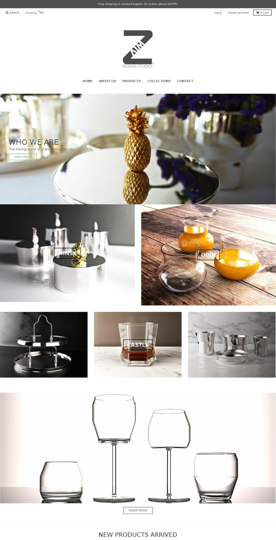zaimdesignstudio.com — Shopify storefront screenshot