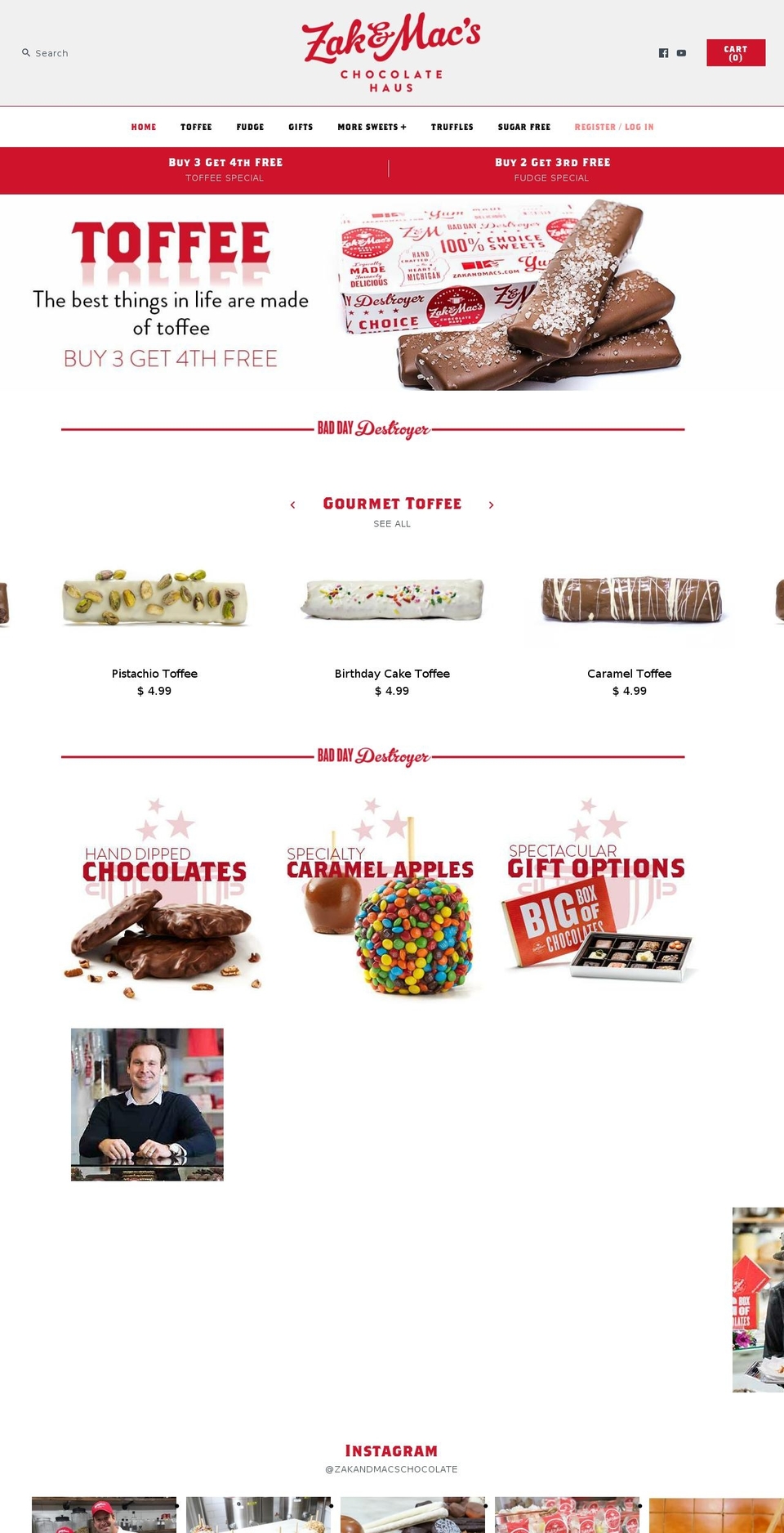 zakandmacs.com shopify website screenshot