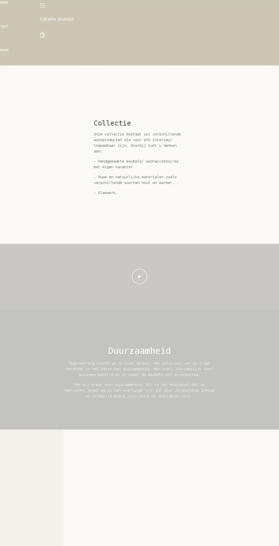 Kopie van Kopie van Narrative Shopify theme site example zakariamakioui.nl