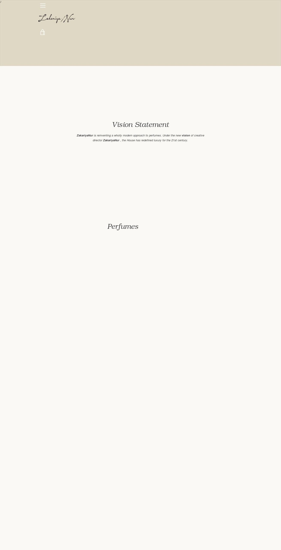 zakariyanur.com shopify website screenshot