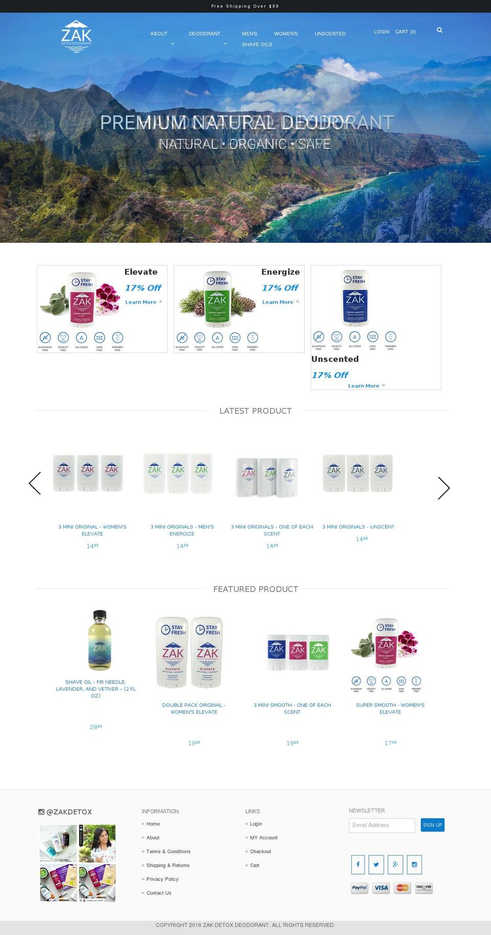 zakdetox.us shopify website screenshot