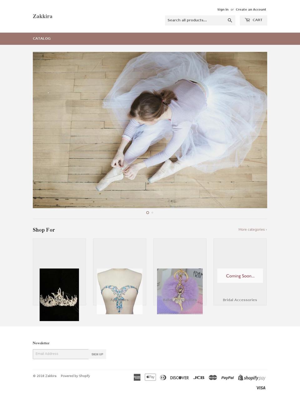 zakkira.com — Shopify storefront screenshot