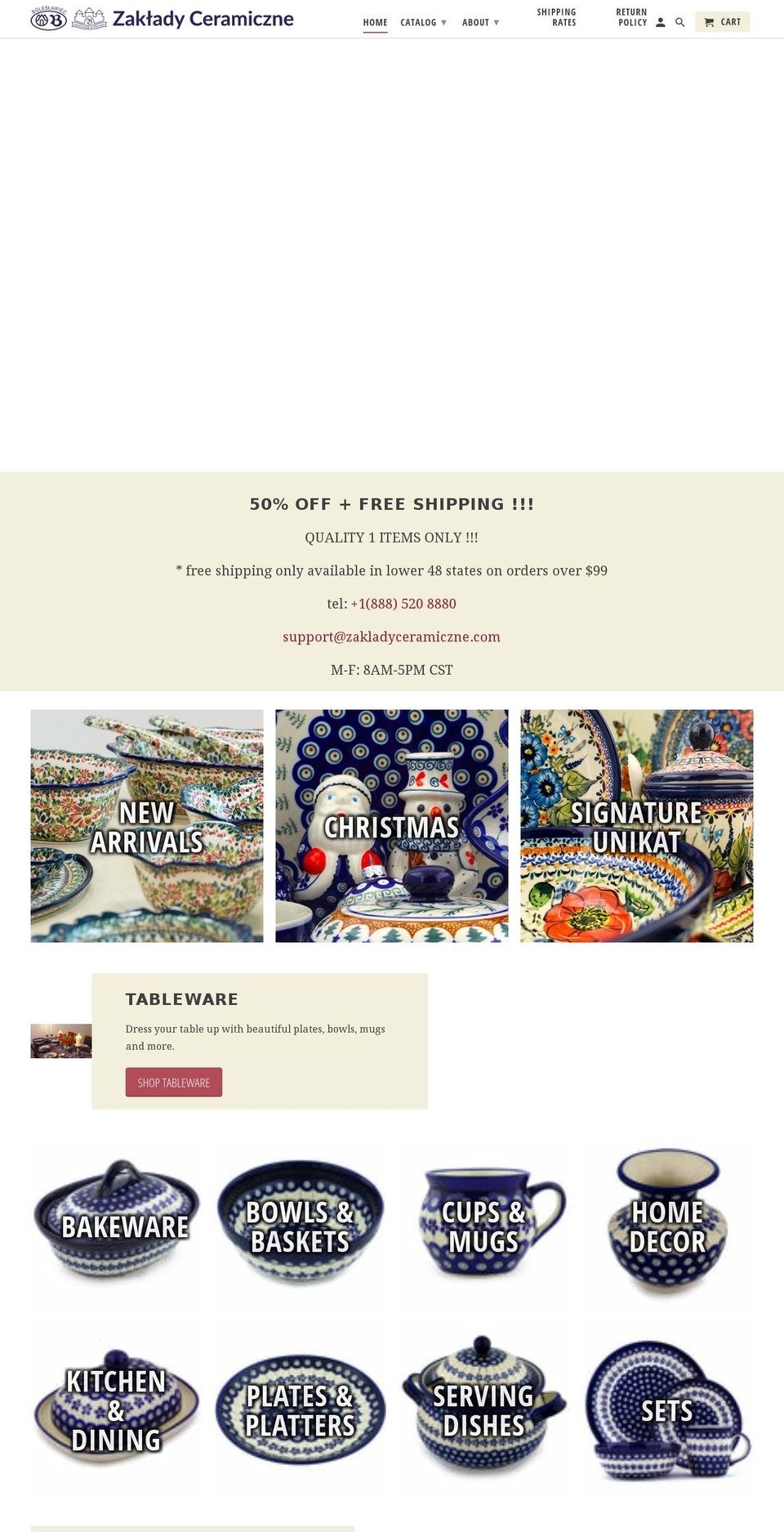 zakladyceramiczne.com shopify website screenshot