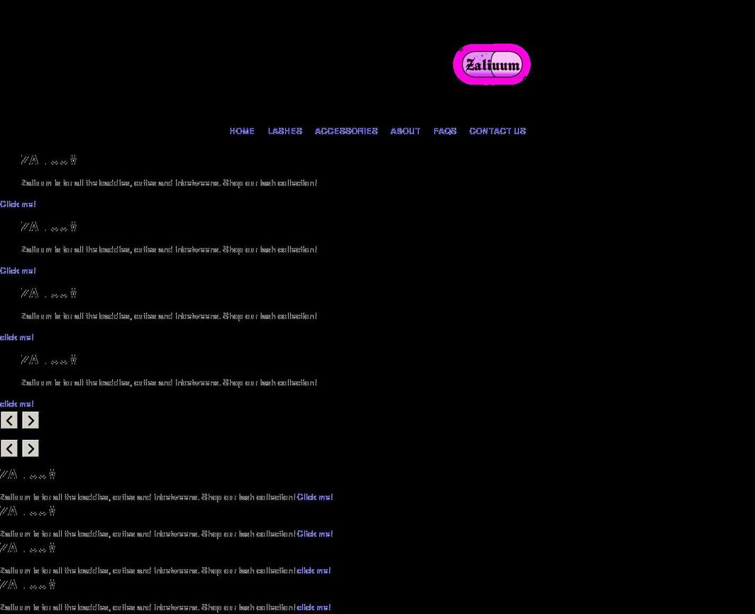 zaliuum.com shopify website screenshot