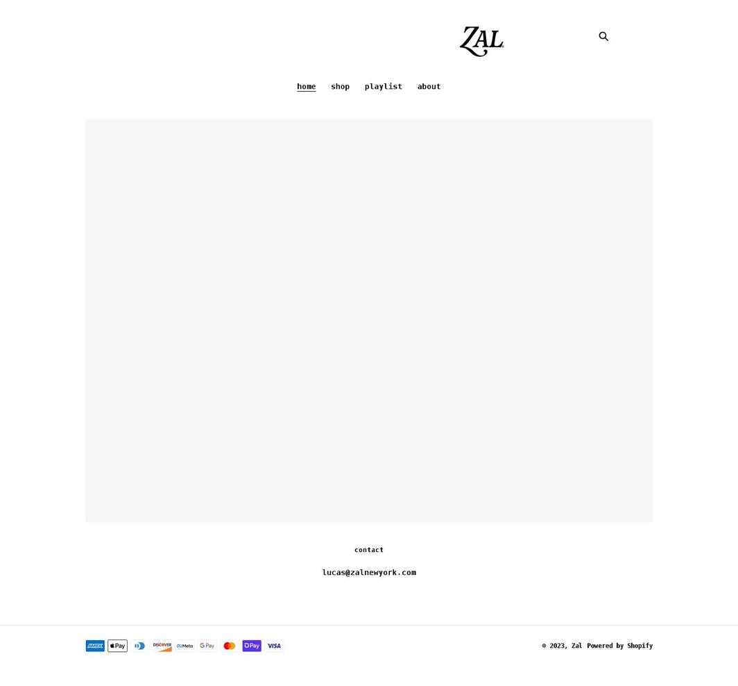 zalnewyork.com shopify website screenshot