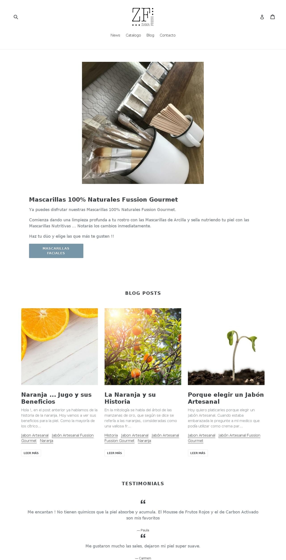 zamafresh.com shopify website screenshot