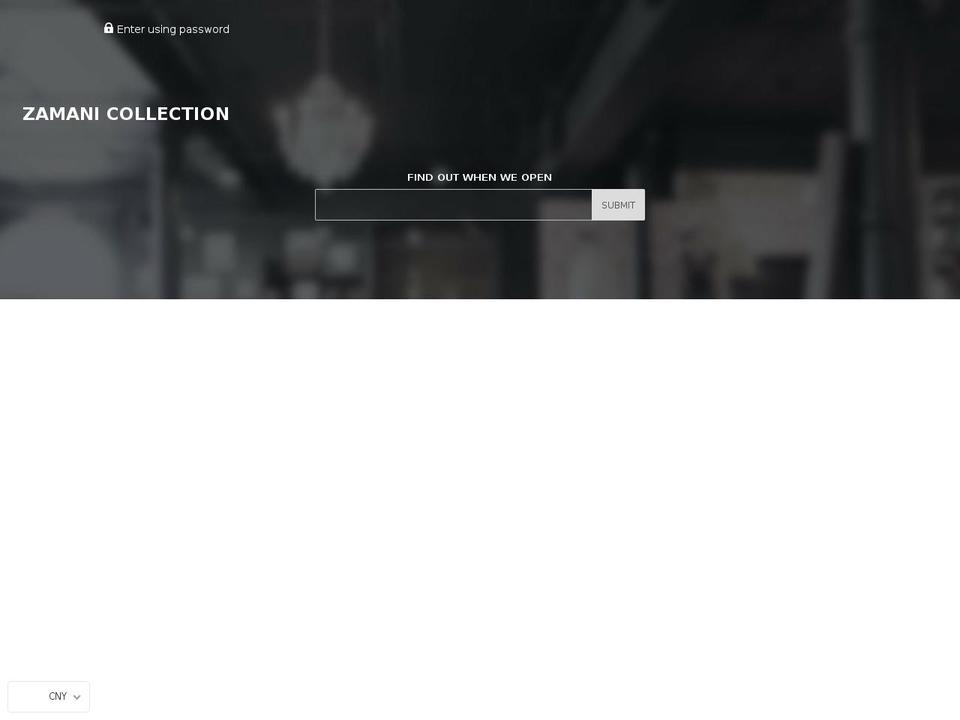 zamanicollection.com — Shopify storefront screenshot