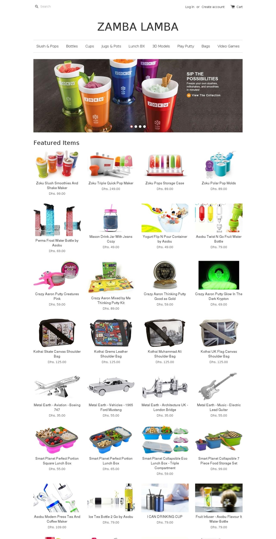 zambalamba.com shopify website screenshot