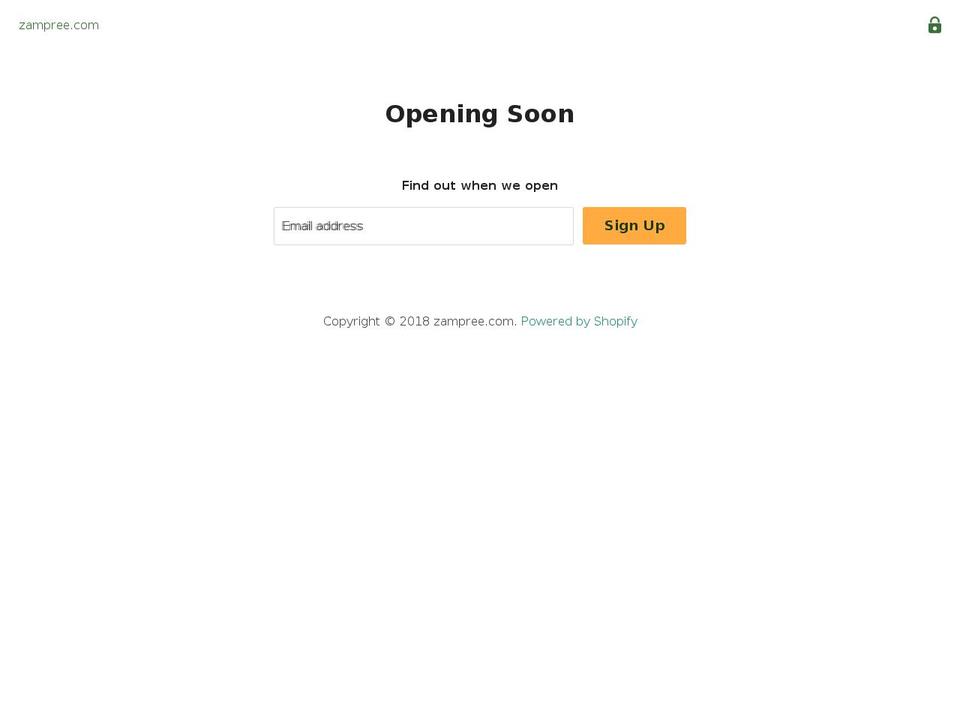 zampree.com shopify website screenshot