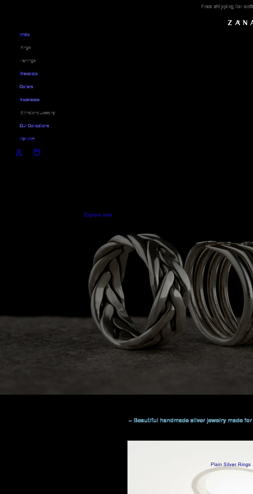 zanamx.com — Shopify storefront screenshot