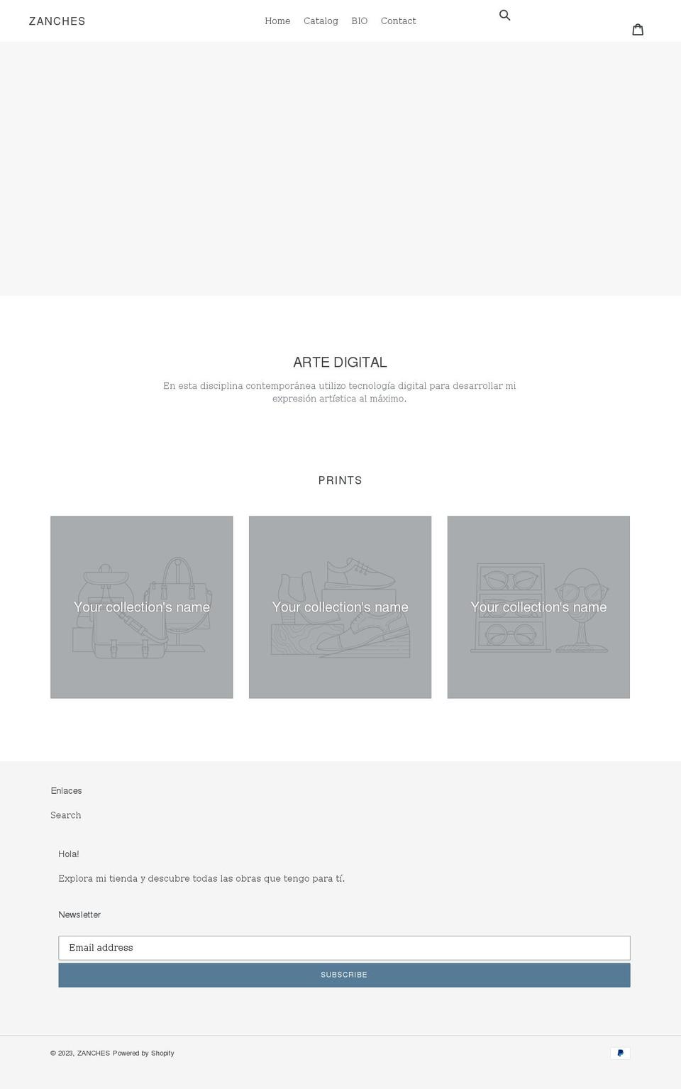 zanches.shop shopify website screenshot