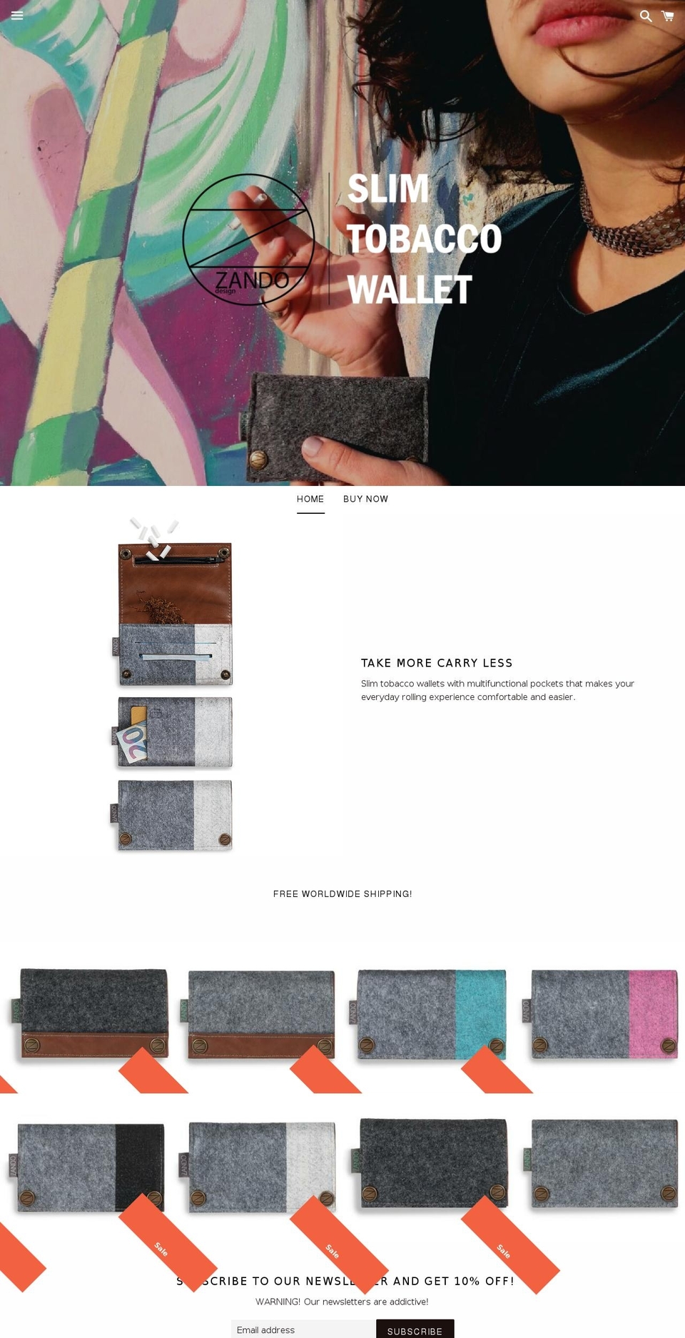 zando-design.com shopify website screenshot