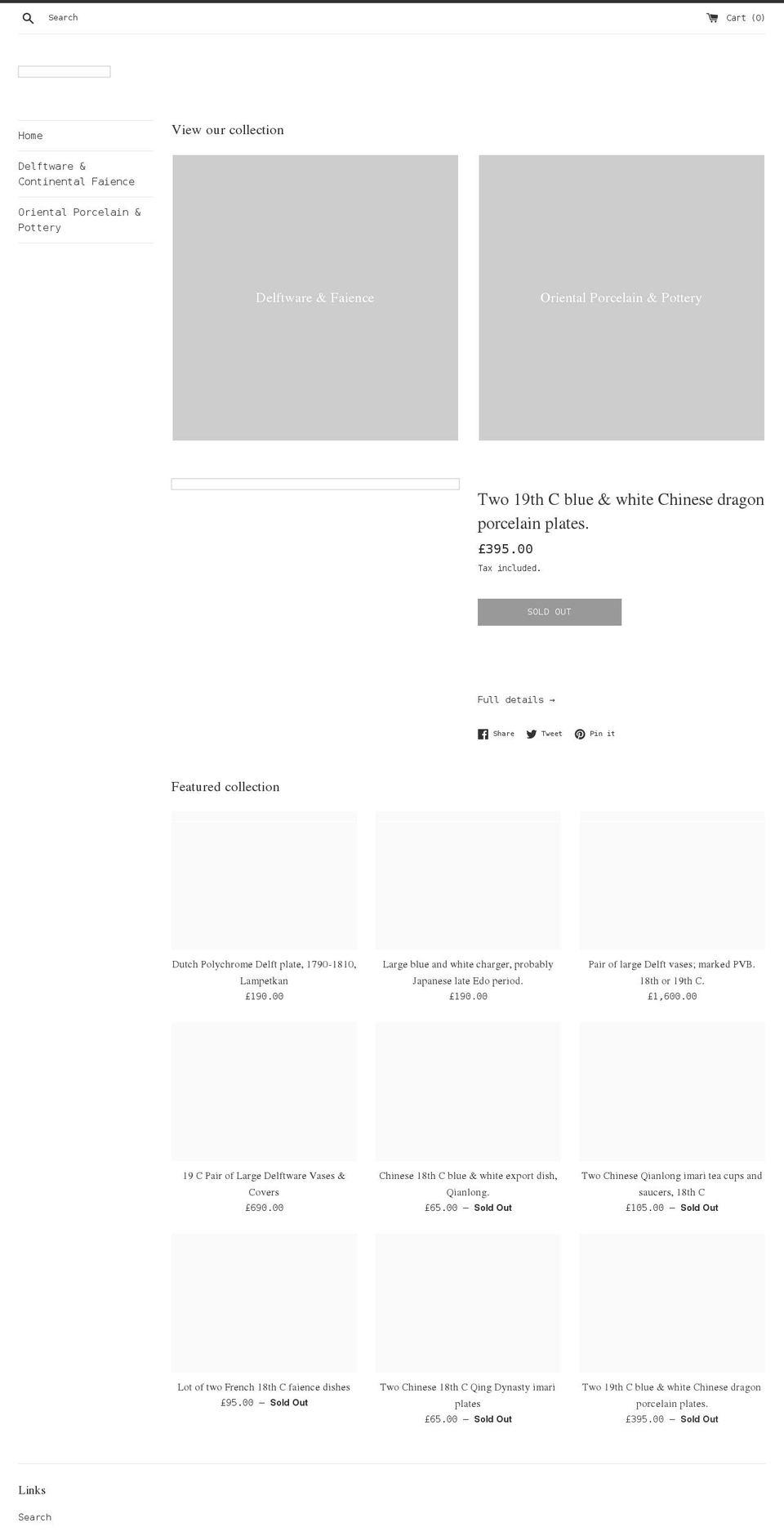 zangenberg-antiques.com shopify website screenshot
