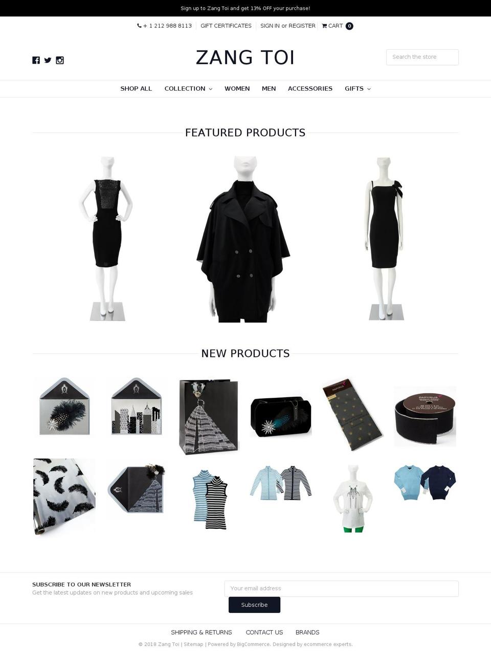 zangtoiboutique.com — Shopify storefront screenshot