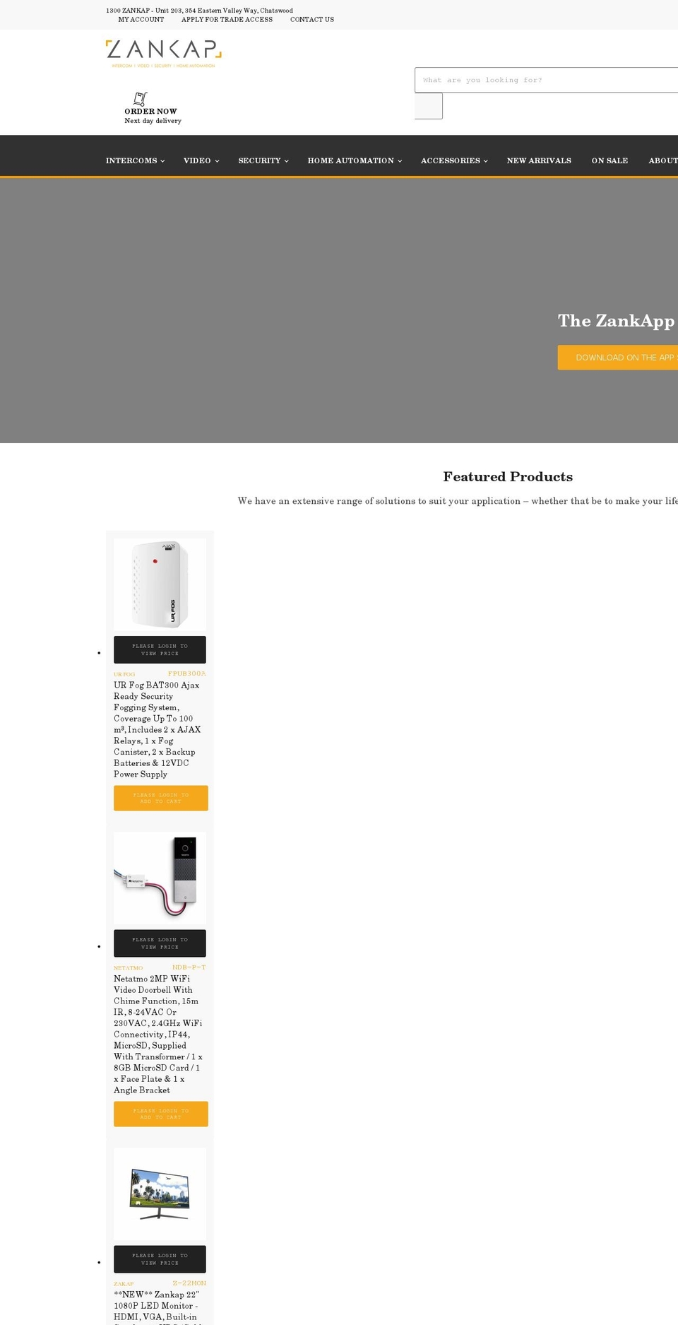 zankap.com.au shopify website screenshot