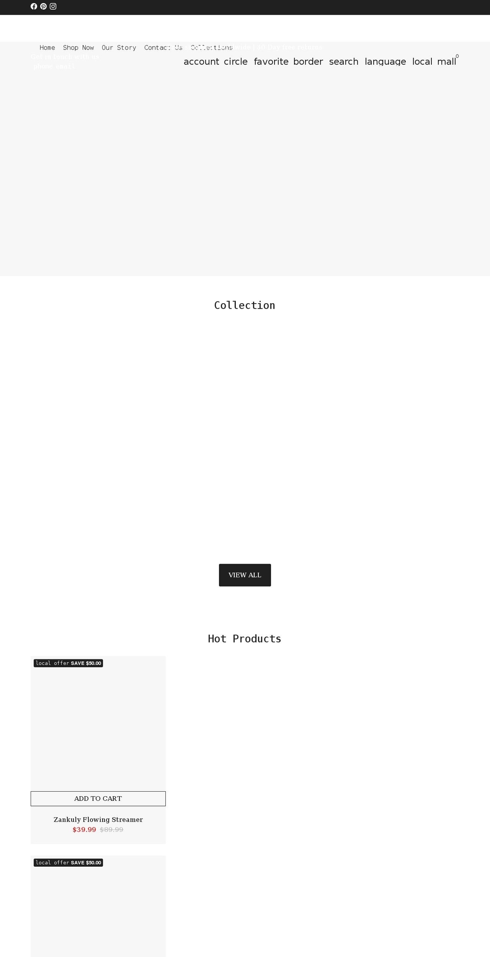 zankuly.com shopify website screenshot