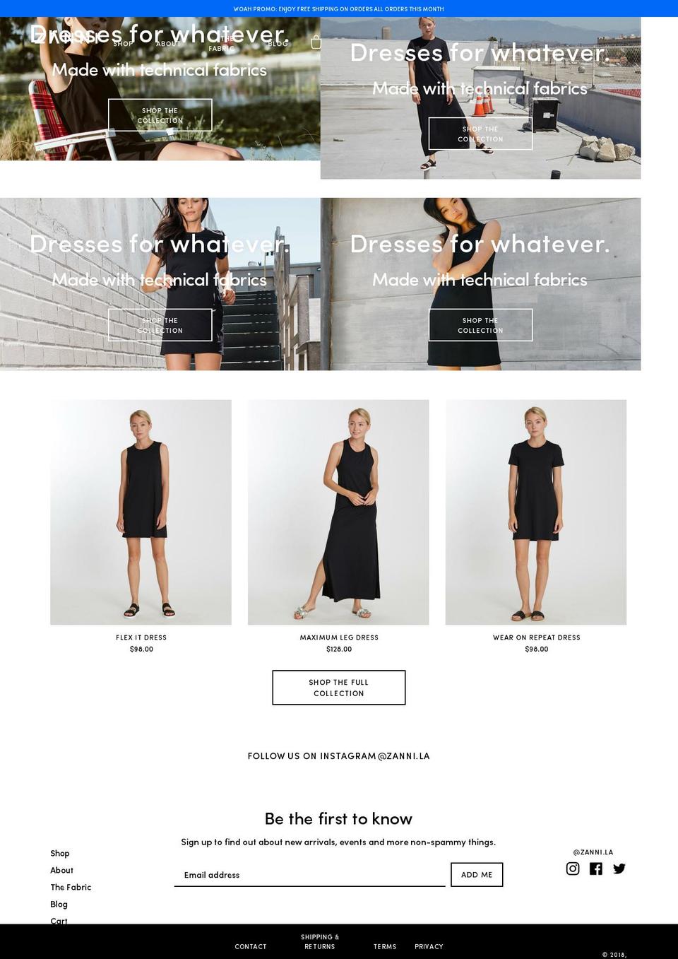 zannila.com shopify website screenshot