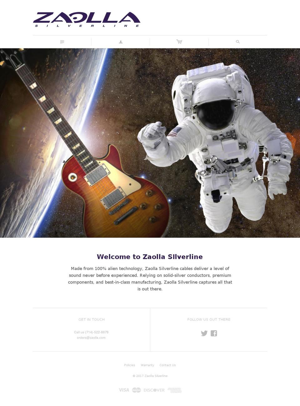 zaollasilverline.com shopify website screenshot