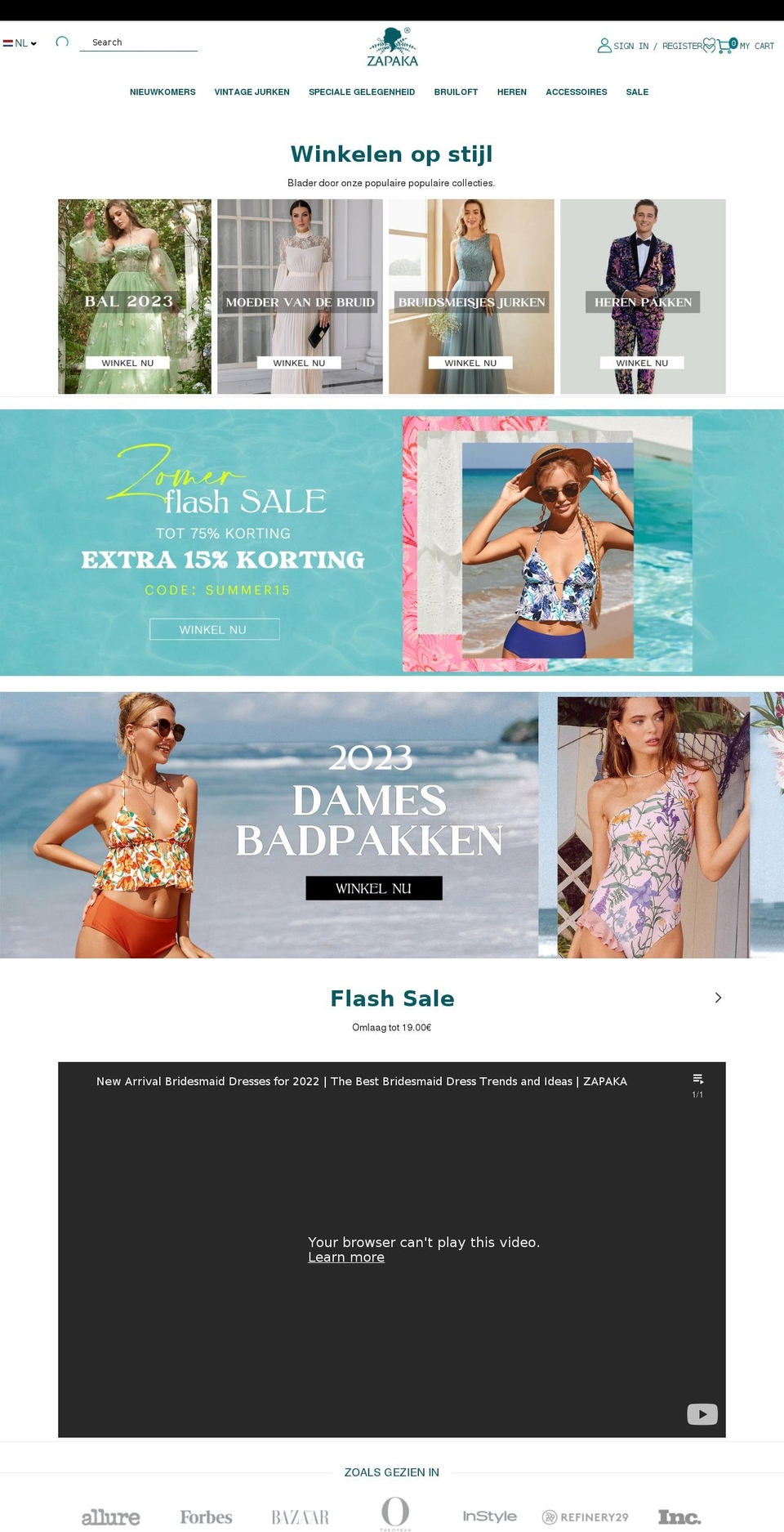 zapaka.nl shopify website screenshot