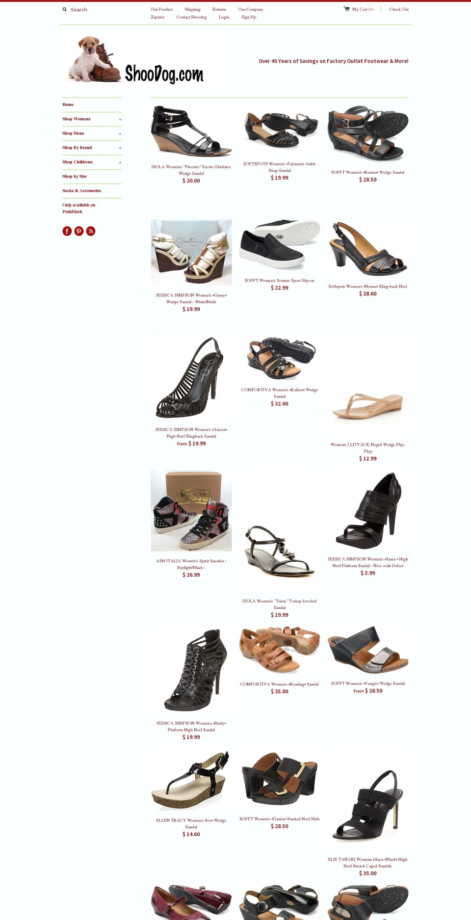 zapatosboston.com shopify website screenshot