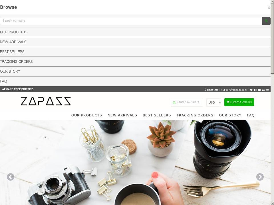 shopifybooster1-7-3 Shopify theme site example zapazz.com