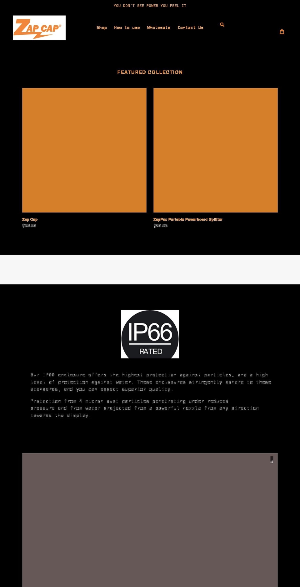 zapcapsafety.com shopify website screenshot