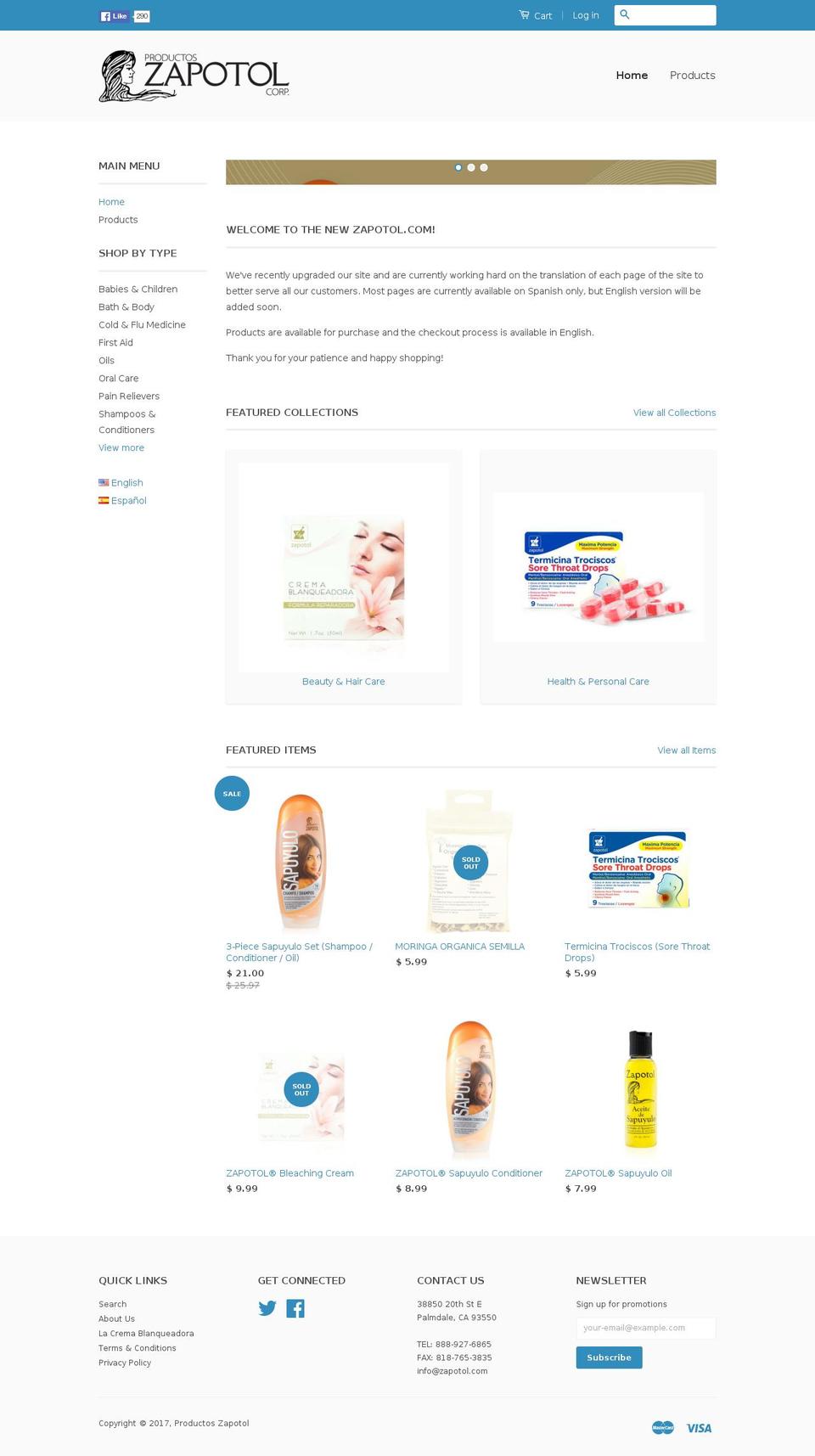 zapotol.com shopify website screenshot