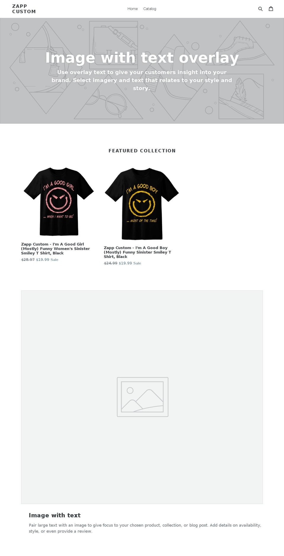 zappcustom.com — Shopify storefront screenshot
