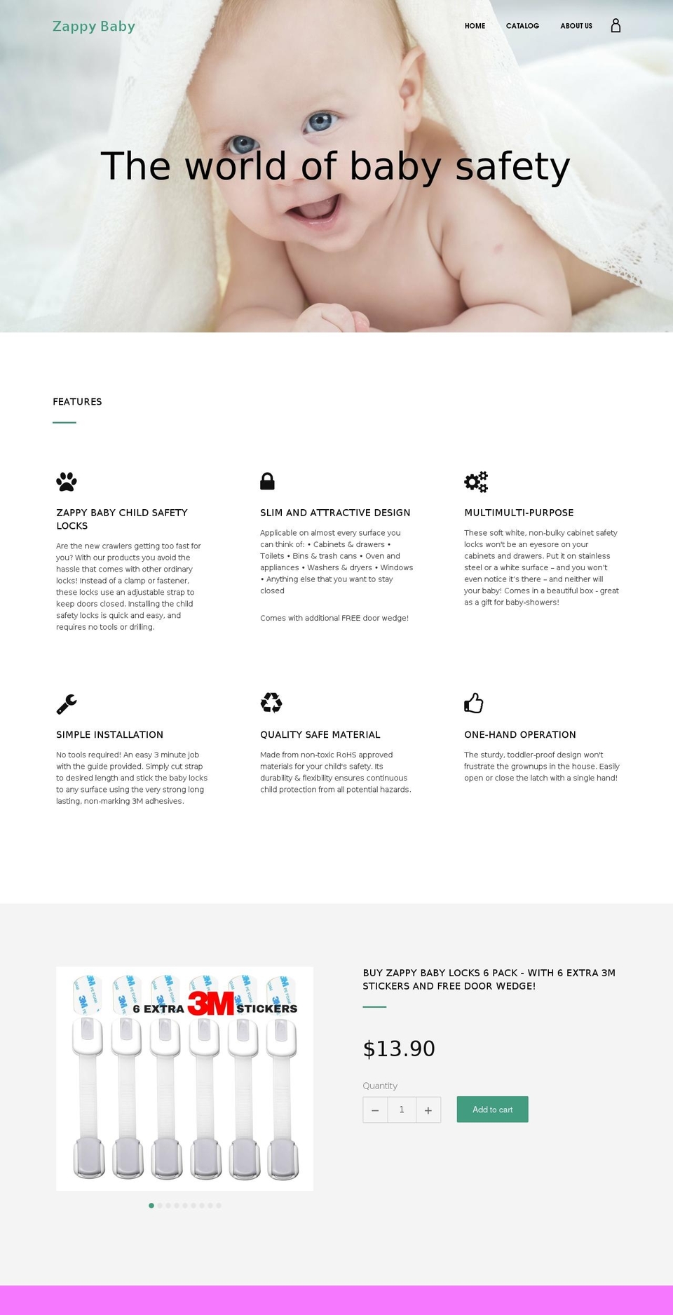zappy-baby.com — Shopify storefront screenshot