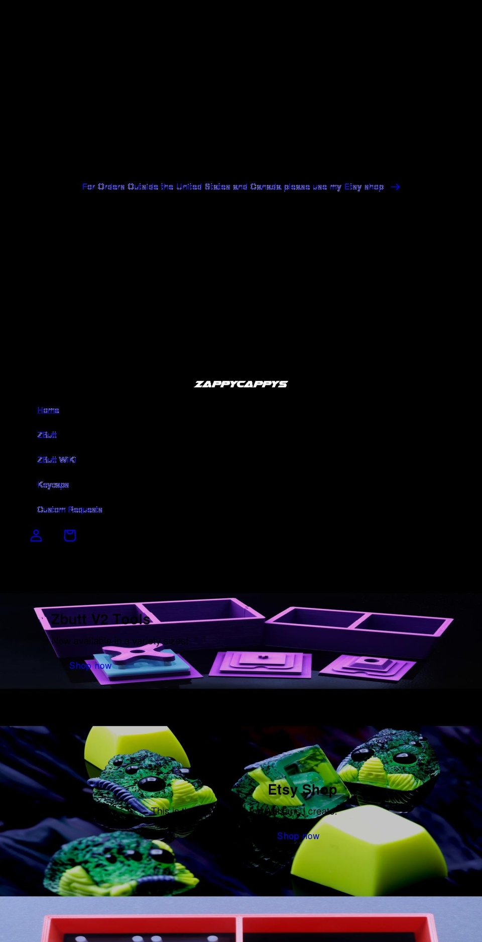 zappycappys.com shopify website screenshot
