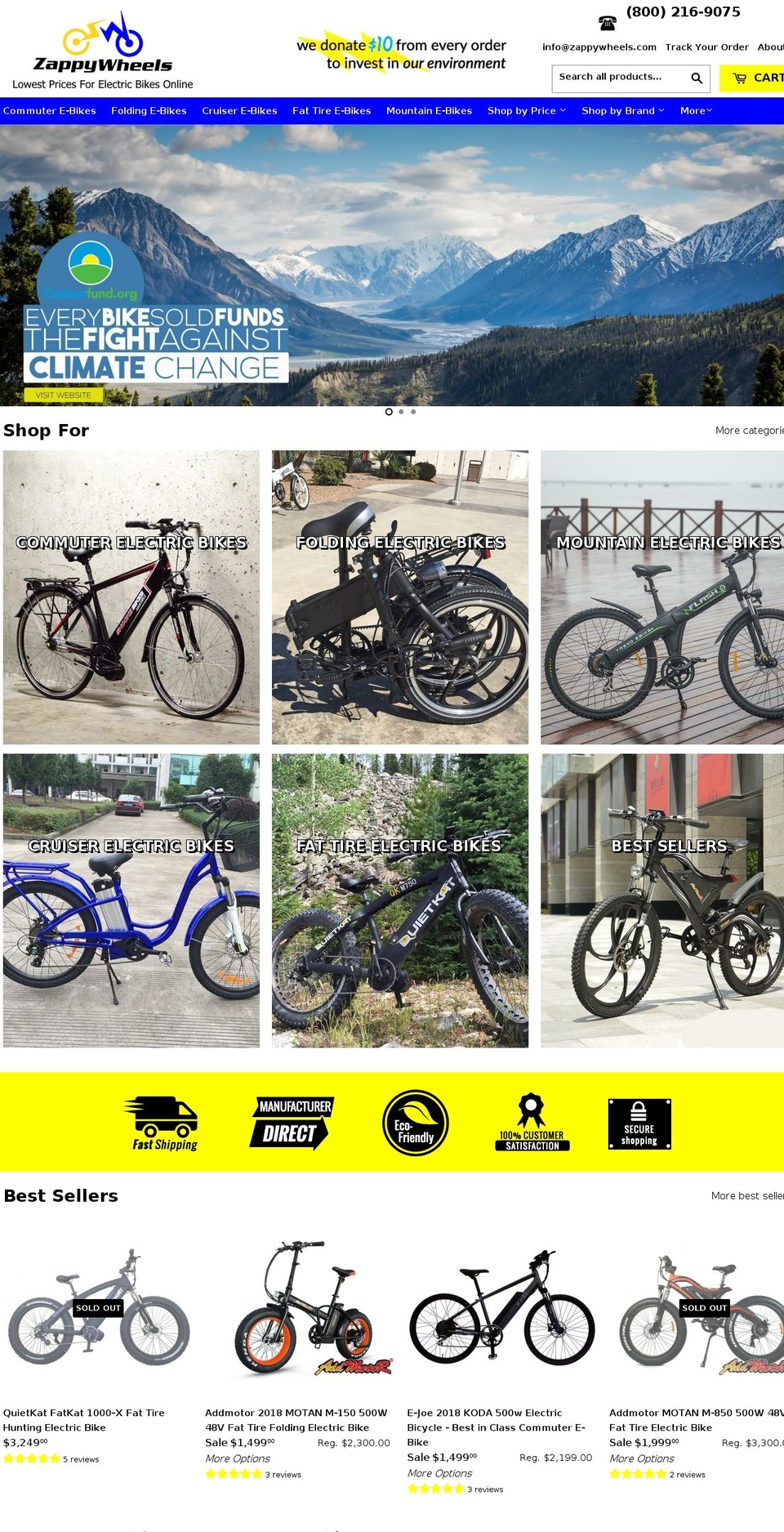 zappywheels.com shopify website screenshot