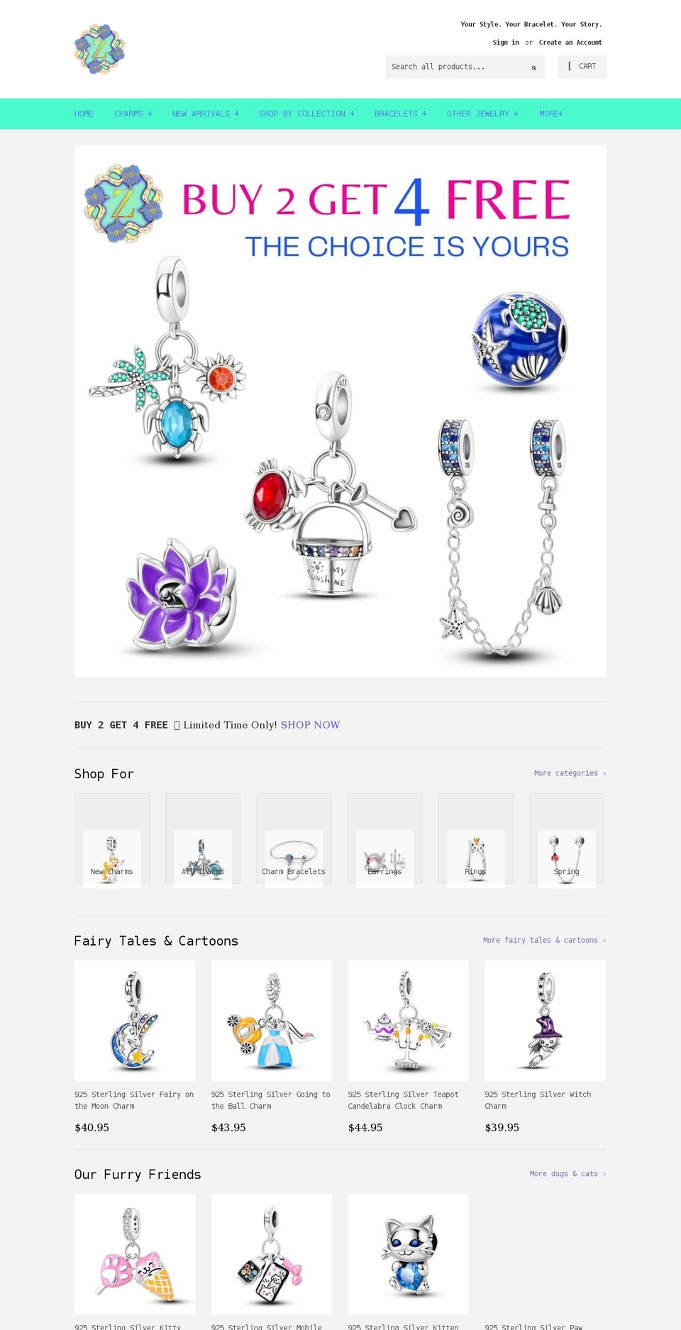 zarabelas.com — Shopify storefront screenshot