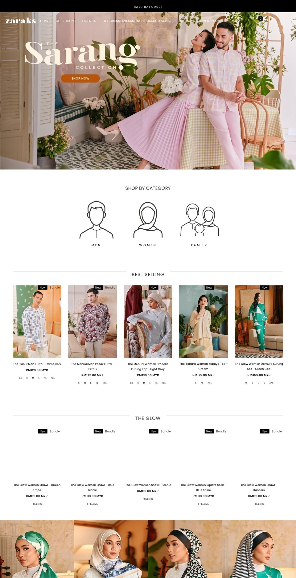 zaraks.com shopify website screenshot