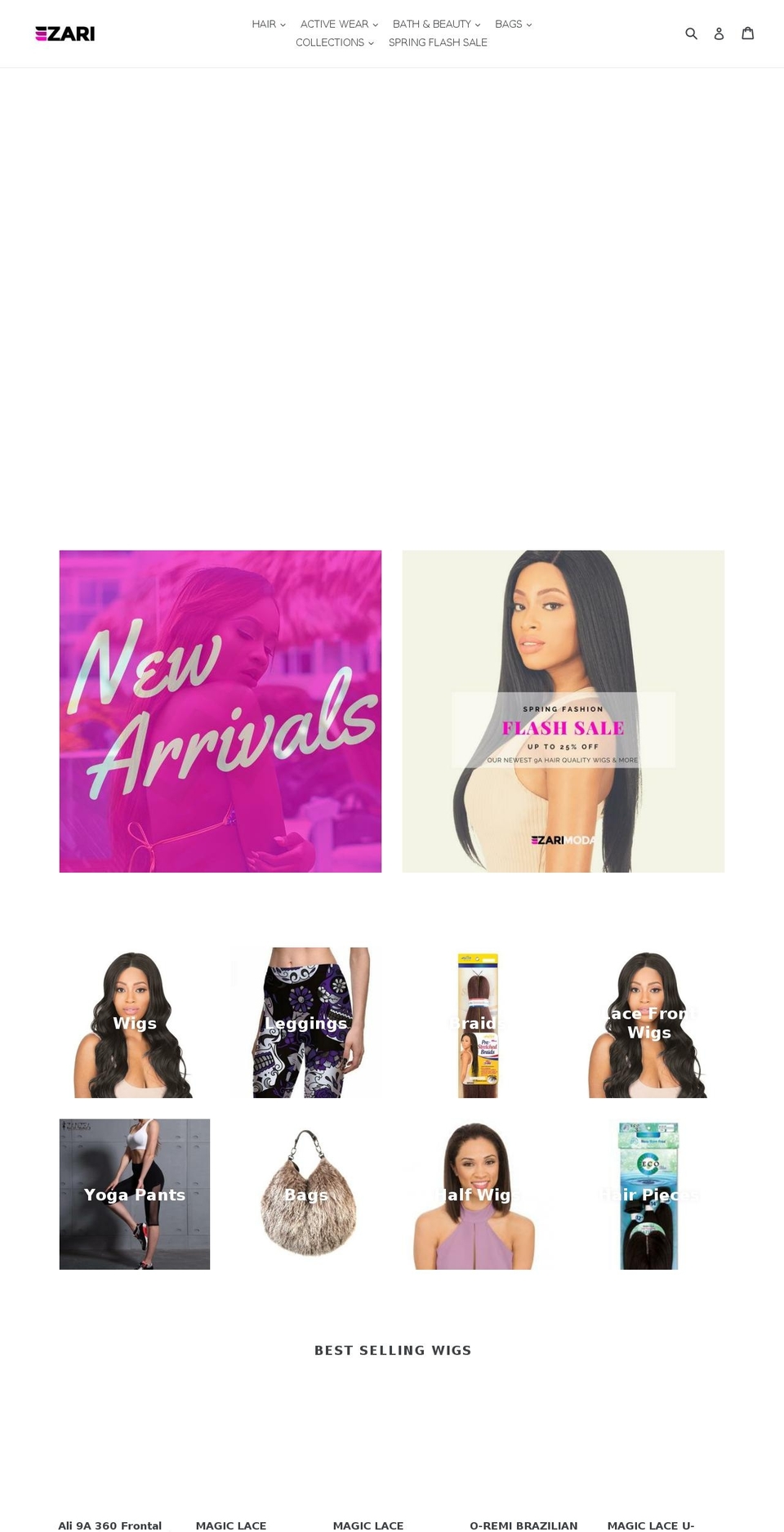zarimoda.com — Shopify storefront screenshot