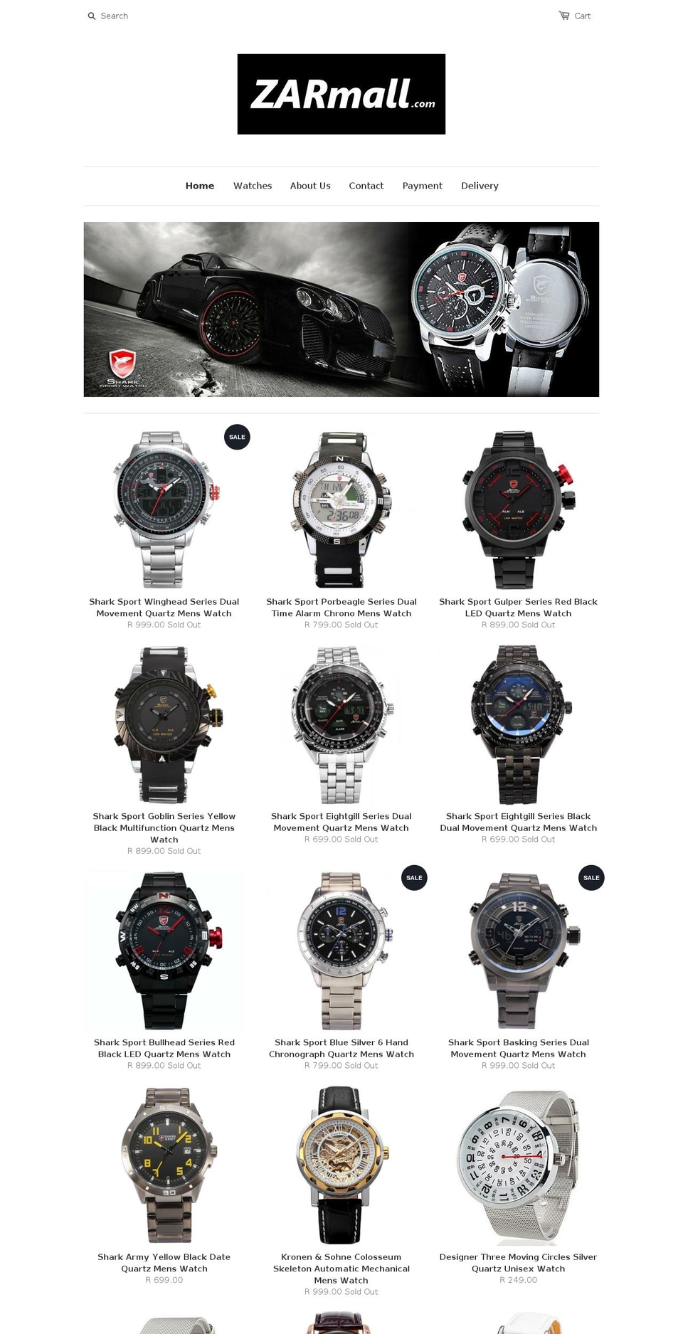 zarmall.com shopify website screenshot