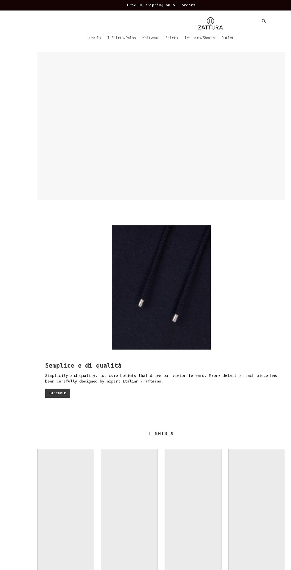 zattura.com shopify website screenshot