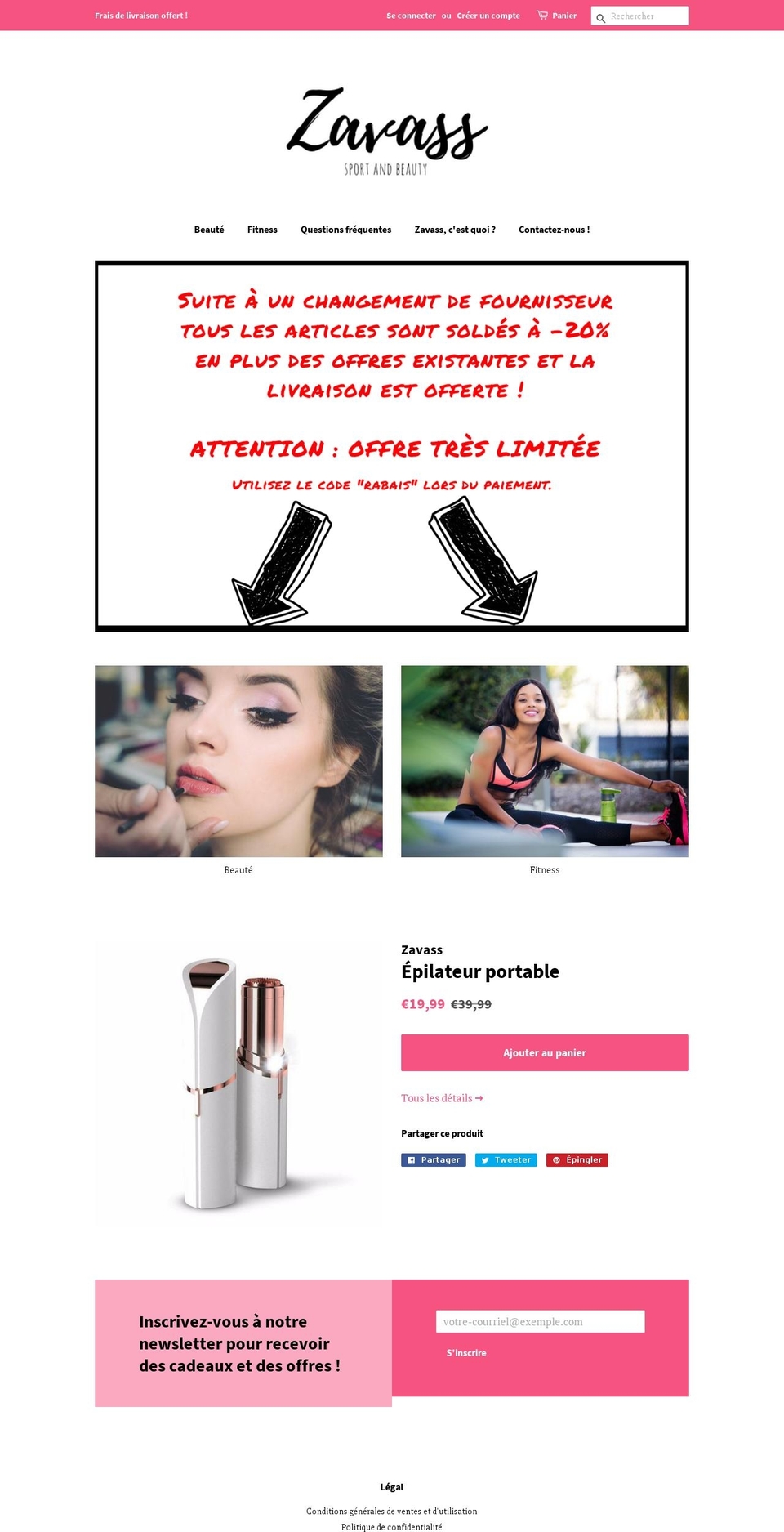 zavass.com shopify website screenshot