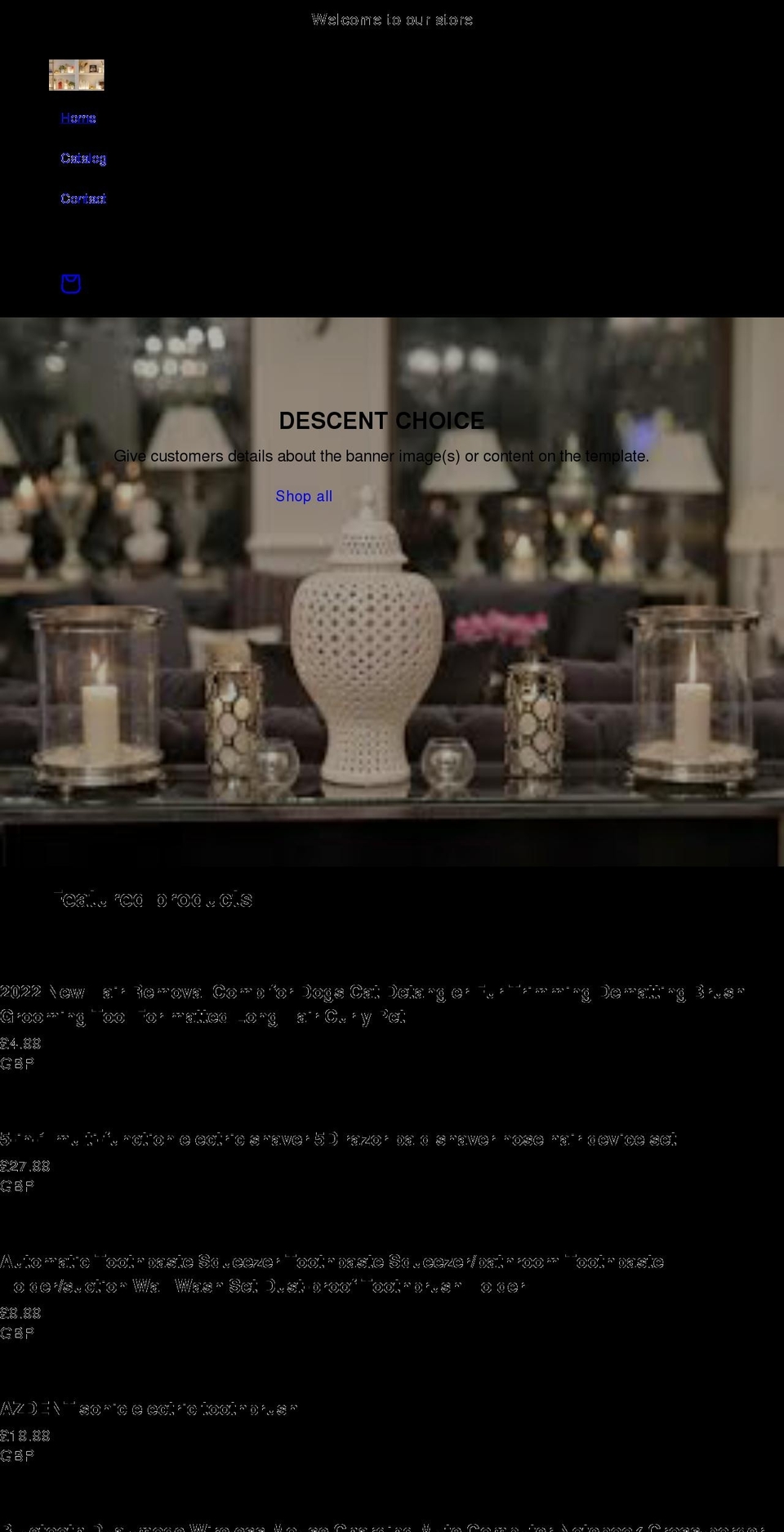zavi.shop shopify website screenshot
