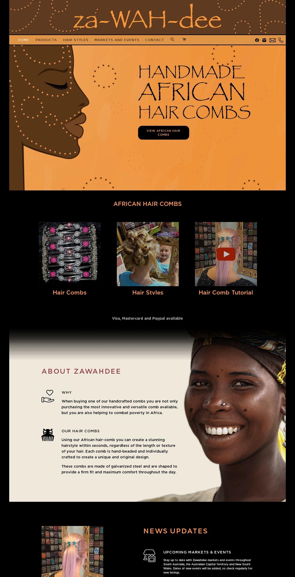 zawahdee.com.au shopify website screenshot