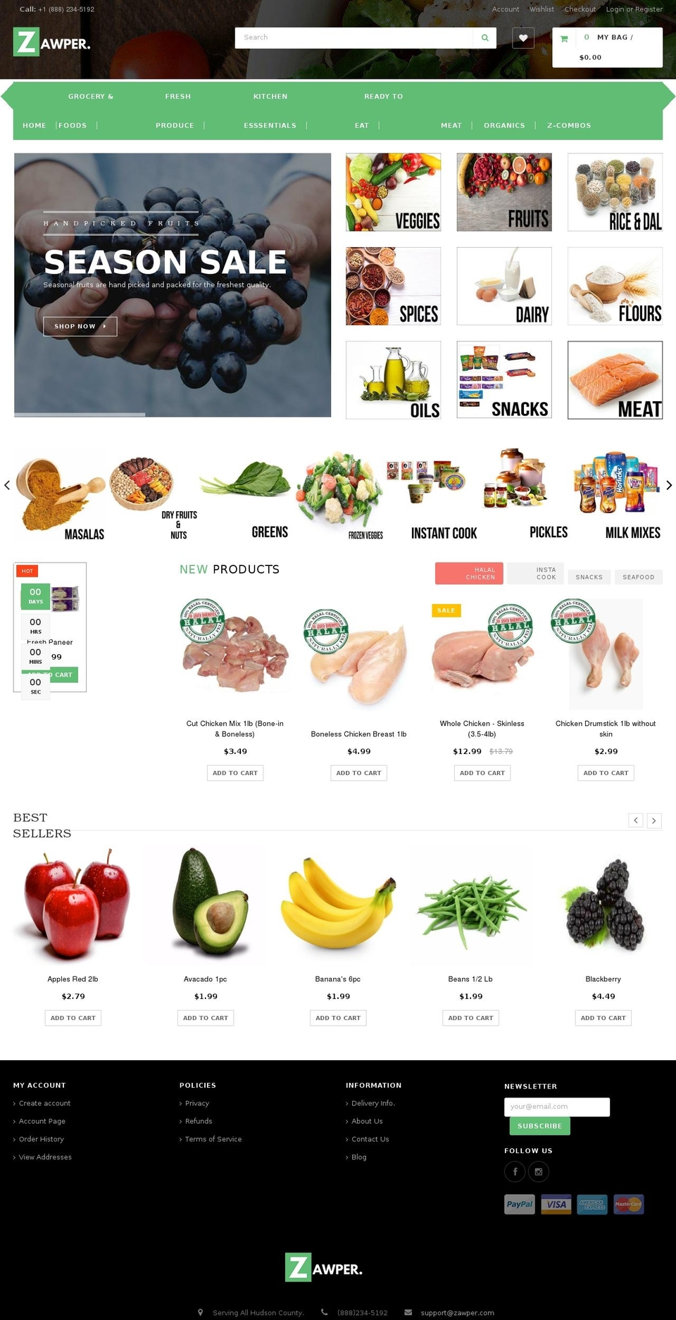 zawper.com shopify website screenshot