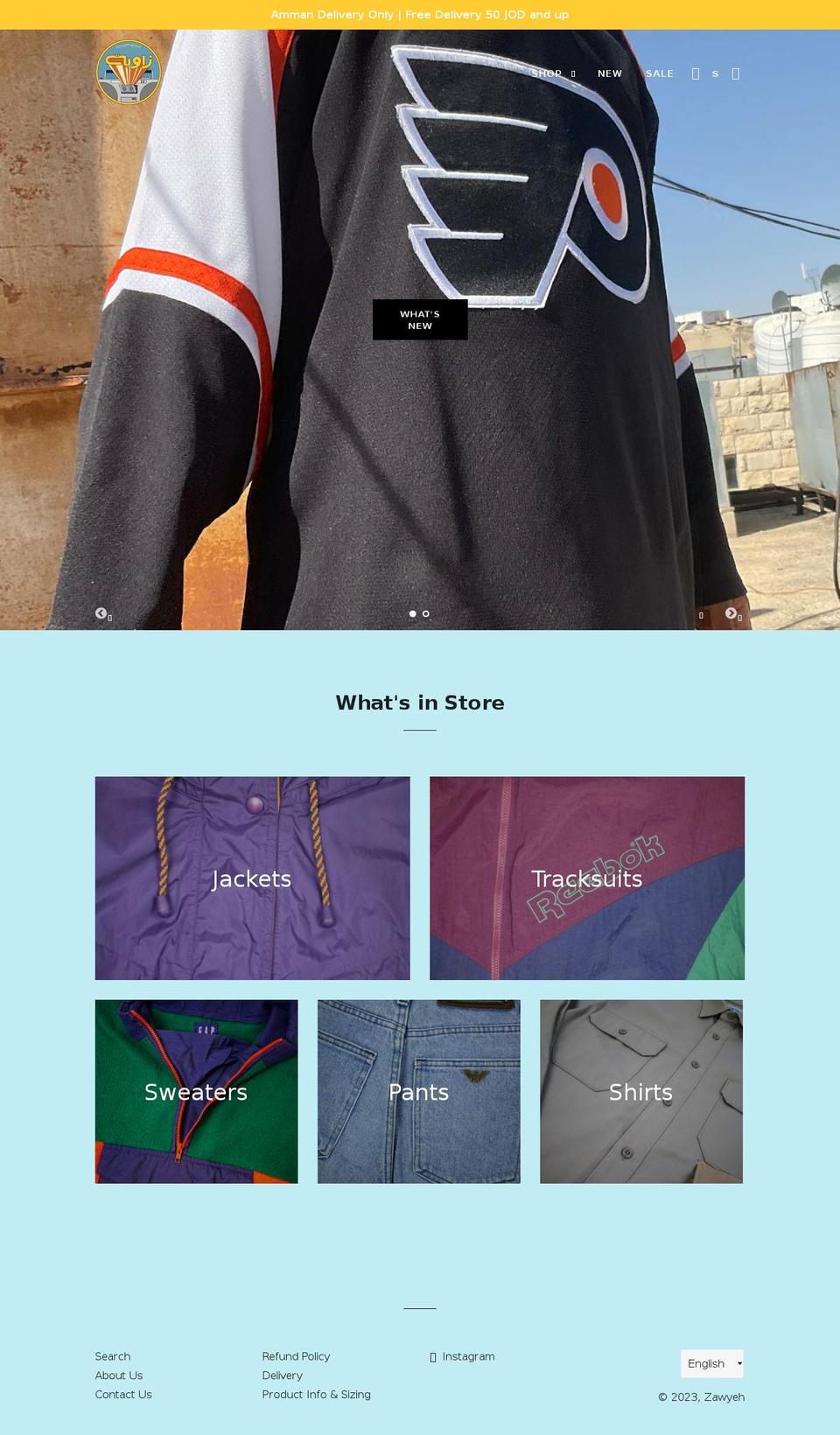 zawyeh.space shopify website screenshot