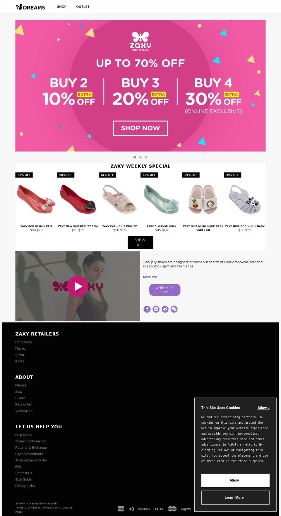 Alpha V1.3.0 (Venture) Shopify theme site example zaxygirl.com