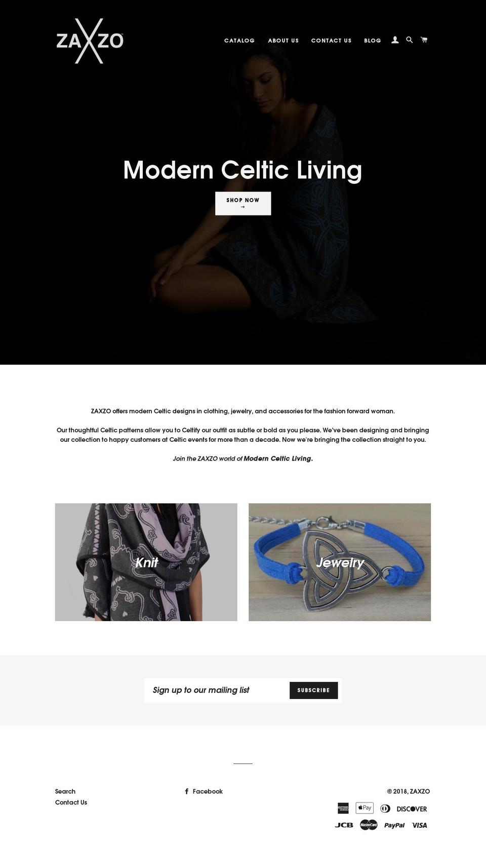 zaxzo.com shopify website screenshot