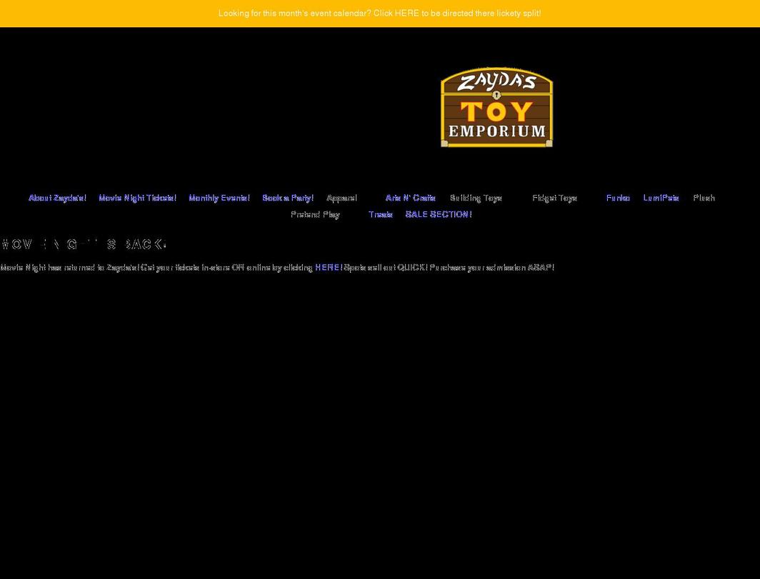 zaydastoyemporium.com shopify website screenshot