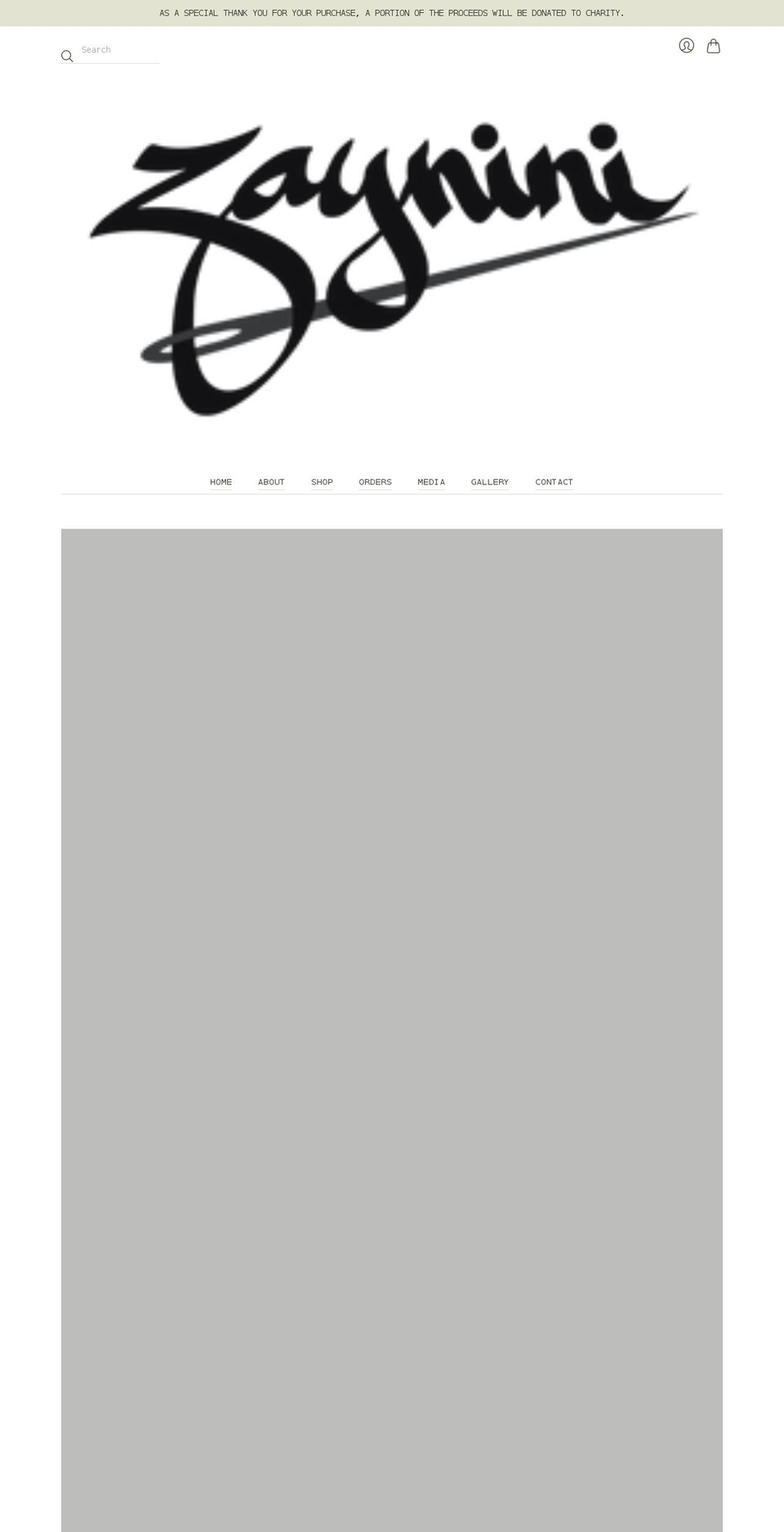 zaynini.com shopify website screenshot
