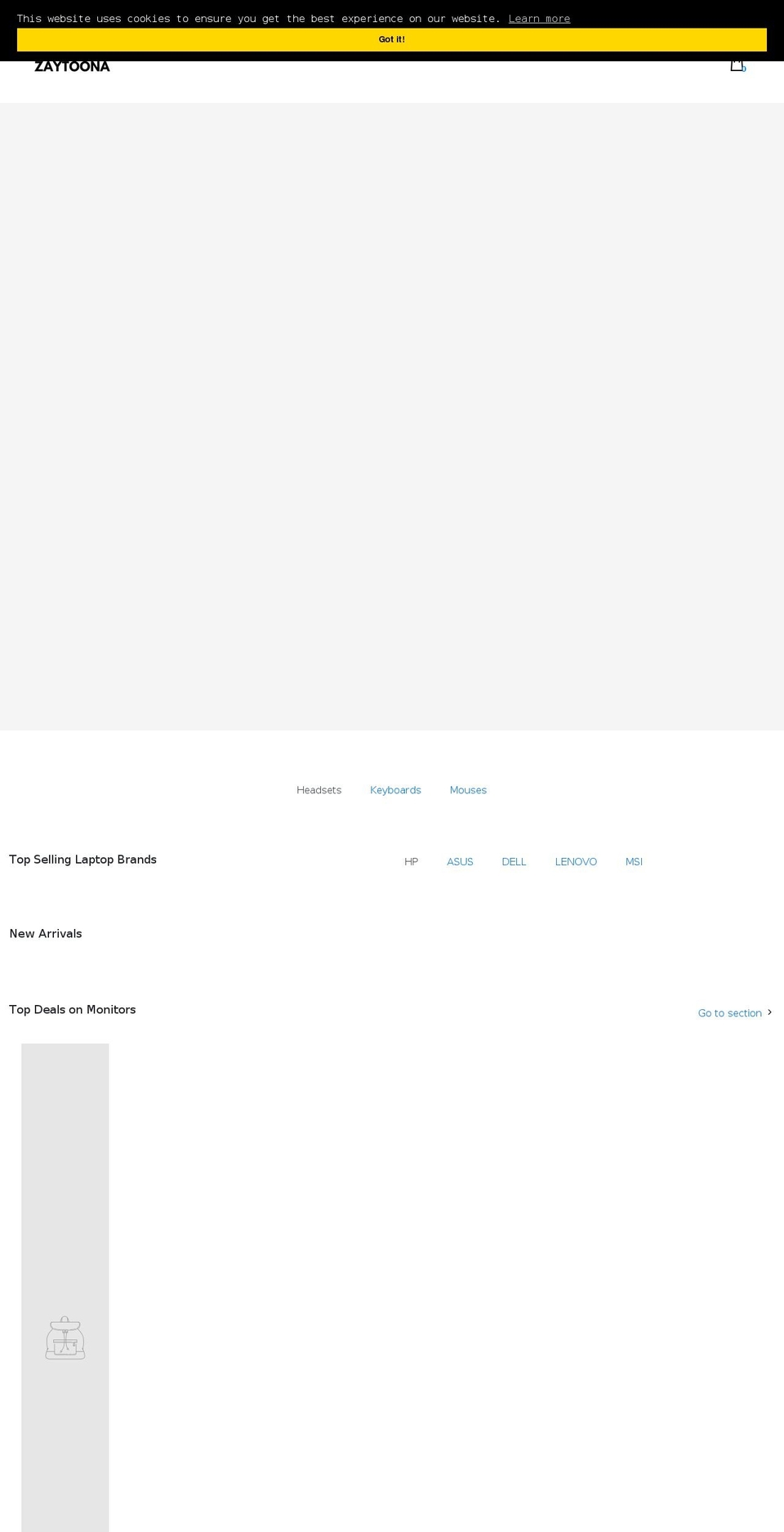 zaytoona.com shopify website screenshot